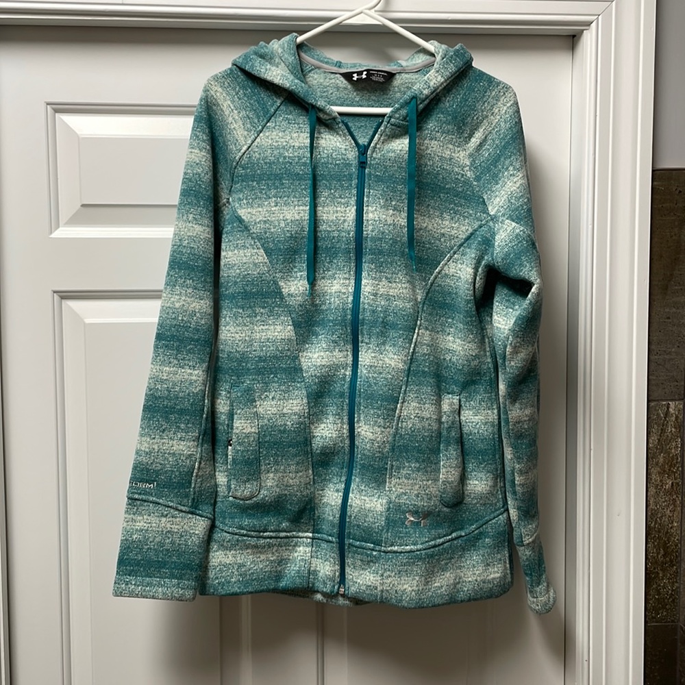 Under armor cold gear, zip front sweatshirt